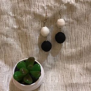 Black & White earrings